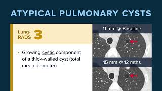 ACR LungRADS 2022 Atypical Pulmonary Cysts [upl. by Epuladaug229]