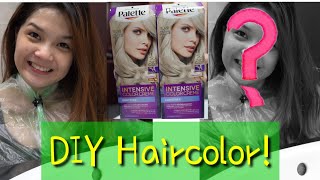 PALETTE  Ash Blonde 102  DIY Hair Color  vlog29 [upl. by Toney]