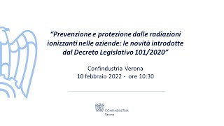 Prevenzione e protezione dalle radiazioni ionizzanti [upl. by Eirahcaz]