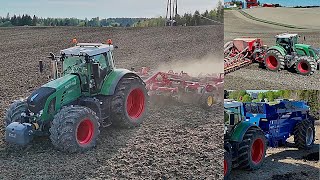 Fendt 939 with Väderstad spirit 800c swift 560 amp bunning spreader [upl. by Nalani560]