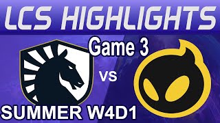 TL vs DIG Highlights Game 3 LCS Summer 2024 Highlights Team Liquid vs Dignitas by Onivia [upl. by Norreg]