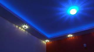 False ceiling light design  led lights  fancy lights [upl. by Llehcram]