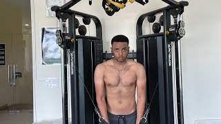 Chest Shoulders and Triceps workoutVLOG 6 [upl. by Hammel]