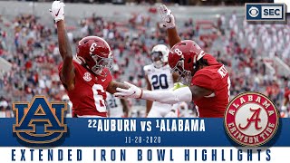 22 Auburn Tigers vs 1 Alabama Crimson Tide Extended Highlights  CBS Sports HQ [upl. by Andromede]