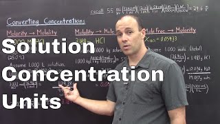 Gen Chem II  Lec 7  Solution Concentrations [upl. by Lasko]