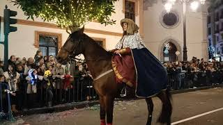 Cabalgata de Reyes Magos Oviedo 2023 el baile de los caballos 4ª parte [upl. by Ynohtnakram]