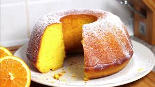 Amazing orange cake 🍊 fasting recipe ready in 5 minutes Just mix orange juice with flour [upl. by Zoller]