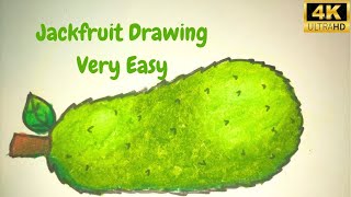 Jack fruit Drawing 🔥 Step by Step🔥🔥 [upl. by Nylacaj]