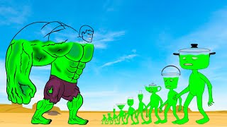 Evolution Of GIANT HULK Vs Evolution Of MONSTER RADIATION Monsters Ranked From Weakest To Strongest [upl. by Odirfliw259]