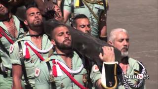 Legionarios cantando El Novio de la Muerte  Semana Santa de Málaga 2016 [upl. by Assirral]