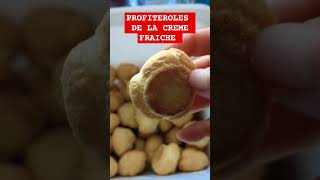 DE LA CREME FRAICHE PROFITEROLES shortvideo icecream youtubeshorts profiteroles yummy [upl. by Ellebana]