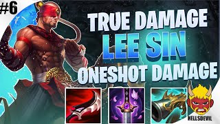 TRUE DAMAGE LEE SIN ONESHOT DAMAGE  Lee Sin Wild Rift Gameplay amp Guide  True Damage Series 6 [upl. by Laurent]