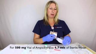 Ampicillin Preparation  NICUSJMC [upl. by Emili]