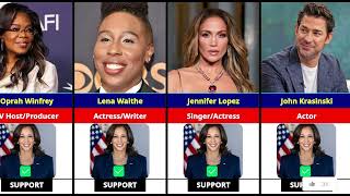 Celebs SHOW LOVE for Kamala Harris ❤️ Dafna Star [upl. by Fredric]