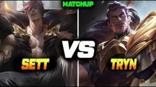 Tryndamere VS Sett shorts lol tryndamere sett [upl. by Ataynik]