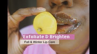 How To Exfoliate amp Brightening Your Lips  Lip Care [upl. by Anisamoht]