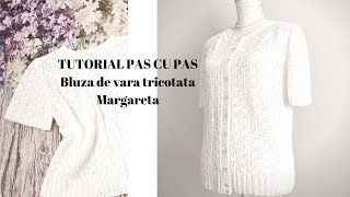 Bluza tricotata Margareta Tutorial Pas cu Pas [upl. by Dorison]