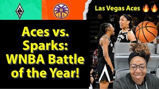 Epic Showdown Las Vegas Aces vs Los Angeles Sparks  The Game You Cant Miss [upl. by Nauq]