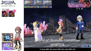 DFFOO GL World of Illusions Diabolos SPIRITUS Weapon Series Run  Serah Edition No Cissnei [upl. by Arrotal]