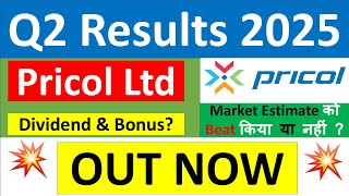 PRICOL Q2 results 2025  PRICOL LTD results today  PRICOL LTD Share News  PRICOL Share latest news [upl. by Htirehc]