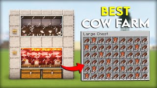 Best Automatic Cow Farm Tutorial in Minecraft 120 Java amp Bedrock  Easy and Efficient [upl. by Dobbins357]