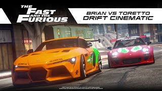 Fast amp Furious Brian VS Toretto  Drift Cinematic [upl. by Malvie]