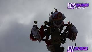 LOS VOLADORES DE PAPANTLA PRESENTES EN LA FERIA DE CAXUXI SAN SALVADOR HGO  MEXICO [upl. by Mond764]