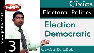 Election Democratic  Electoral Politics  Social Science  Class 9 CBSE Syllabus [upl. by Aivon]