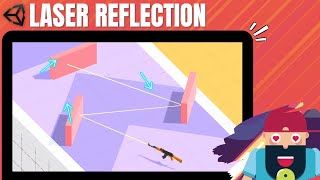 Creating 3D Laser Reflect and Bounce in Unity3D A Vector Math Tutorial [upl. by Pelagias]