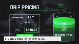 StubHub sued for drip pricing [upl. by Navad]