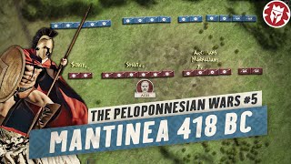 Battle of Mantinea 418 BC  Peloponnesian War 4K Animated DOCUMENTARY [upl. by Aynatal416]