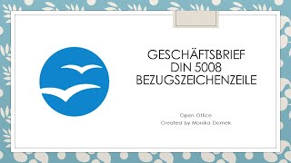 Geschäftsbrief nach alte DIN 5008 im Open Office leicht erstellen [upl. by Ecirtael]