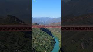 HIGHSPEED EXPRESS BRIDGE WAYS  BEIPANJIANG DUGE BRIDGE 北盘江第一桥 bridge amazing infrastructure [upl. by Ellard]