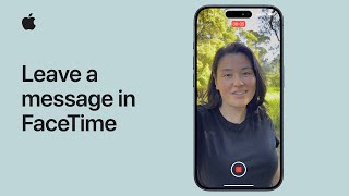 How to leave a video message in FaceTime on iPhone  Apple Support [upl. by Schoof768]