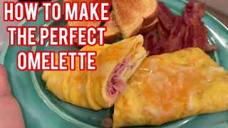 How To Make The PERFECT Omelette Ham and Cheese omelet [upl. by Mure634]