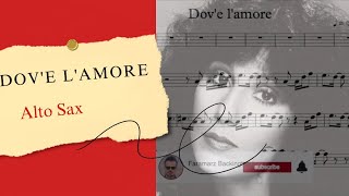 Dovè lamore  Cher  Play along for Alto Sax [upl. by Mcgrody]