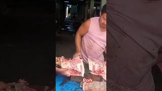 Best Butchery SkillsPork Cutting in Two Piece hindisong food pork music newmusic shorts the [upl. by Azirb]