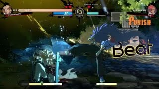 leo whitefang dustloop combo in match [upl. by Allez]