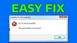 How To Fix Incorrect Parameter Error in Windows [upl. by Ujawernalo]