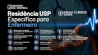 Revisão de Véspera Residência USP  Específico para Enfermeiro [upl. by Shull]