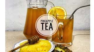 PINEAPPLE PEEL TEA  Antiinflammatory Tea  Jikoni Magic [upl. by Enitnemelc]