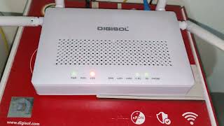 DIGISOL BSNL Router LOS Red light blinking and internet connection lost [upl. by Lepley]