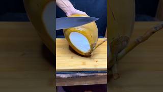 Coconut awesome slice by slice wow asmr satisfying [upl. by Amanda]