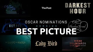 Oscar nominations Best Picture  2018 [upl. by Aneryc]