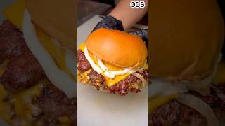 Oklahoma style Burger fastfoodamericanfood shorts viralshorts canada christmas [upl. by Esac]