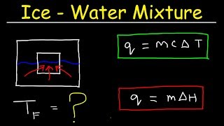 Final Temperature of Ice and Water Mixture  How Many Grams of Ice Will Melt [upl. by Leede321]