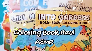 Coloring Book Haul amp Unboxing  New Additions to My Collection  ASMR ✨️🎨 [upl. by Nahtaoj971]