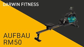 Aufbauvideo Darwin Fitness RM50 Rudergerät  Montageanleitung [upl. by Aletse867]