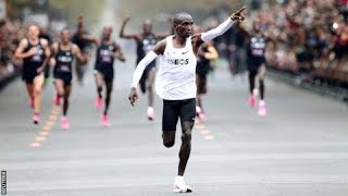 INEOS 159 CHALLENGE Eliud Kipchoge Runs to The Finish Line in Vienna 15940 [upl. by Duaner]