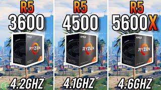 Ryzen 5 3600 vs Ryzen 5 4500 vs Ryzen 5 5600X [upl. by Granese]